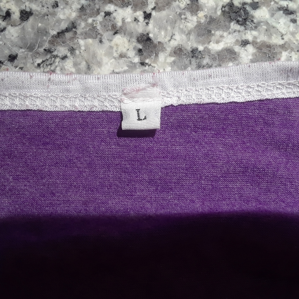 Purple Baseball Tee‎ - Picture 2 of 4